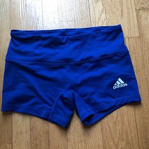 Adidas 4 inch Royal blue short tight spandex
